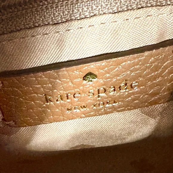 Kate Spade Tan Shoulder Bag with Chain & Adjustable Strap, Great Condition - Picture 10 of 12